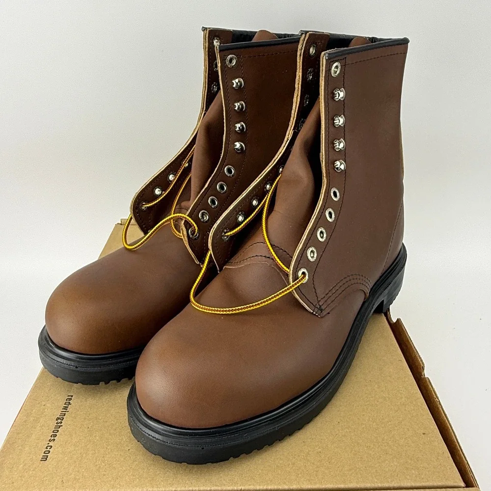 Red Wing 2233 SuperSole 8 Inch Steel Toe Work Boots Mens 9 D Brown NIB